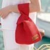 Bolso Japonés Crochet -Crimson Breeze -