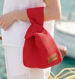 Bolso Japonés Crochet -Crimson Breeze -