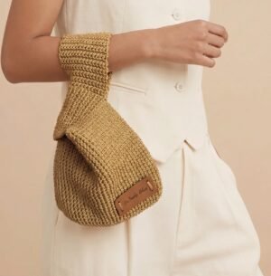 Bolso Japonés Crochet - Golden Sun -