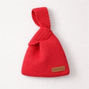 Bolso Japonés Crochet -Crimson Breeze -